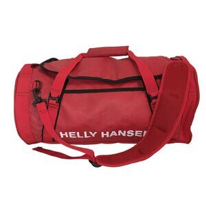 Helly Hansen 30L Red Duffle Bag & Backpack Travel Sports Carry On Luggage